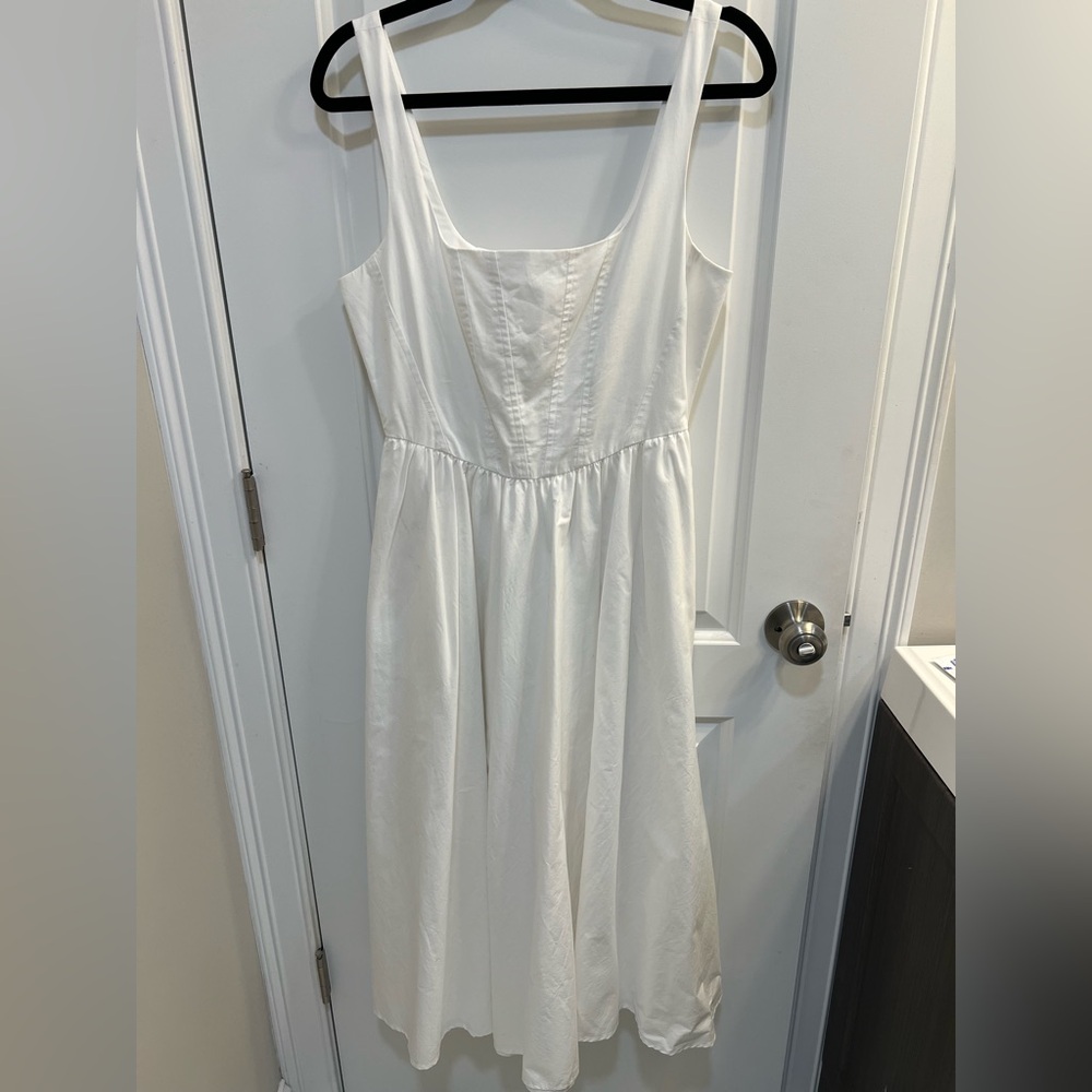 Wayf white midi dress